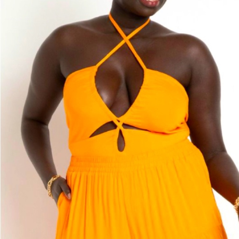 Bright Orange Body suit